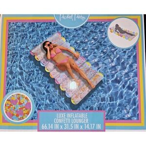 Packed Party Confetti Tube Float Pool‎ Lounger for Ages 14 Years +